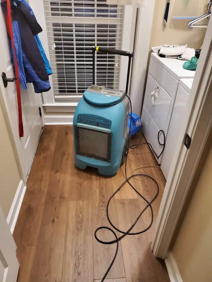 Commercial dehumidifier deployed for Flood Damage Cleanup in Moorpark